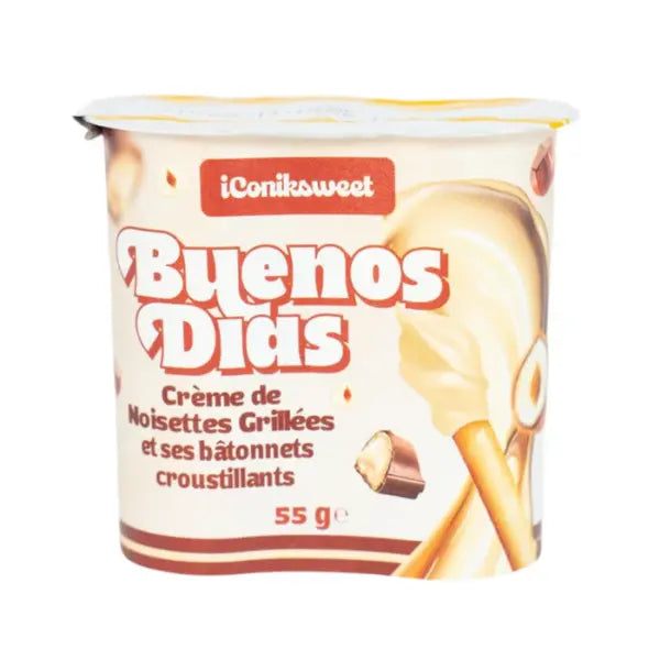 **GOEDEMORGEN** Gegrilde hazelnootcrème met krokante sticks 55g