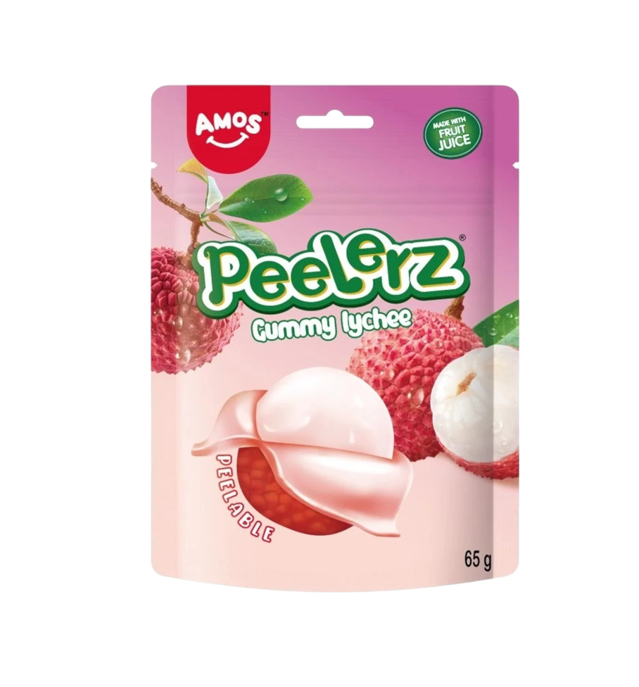 AMOS PEELERZ GUMMY LYCHEE 24 x 65g