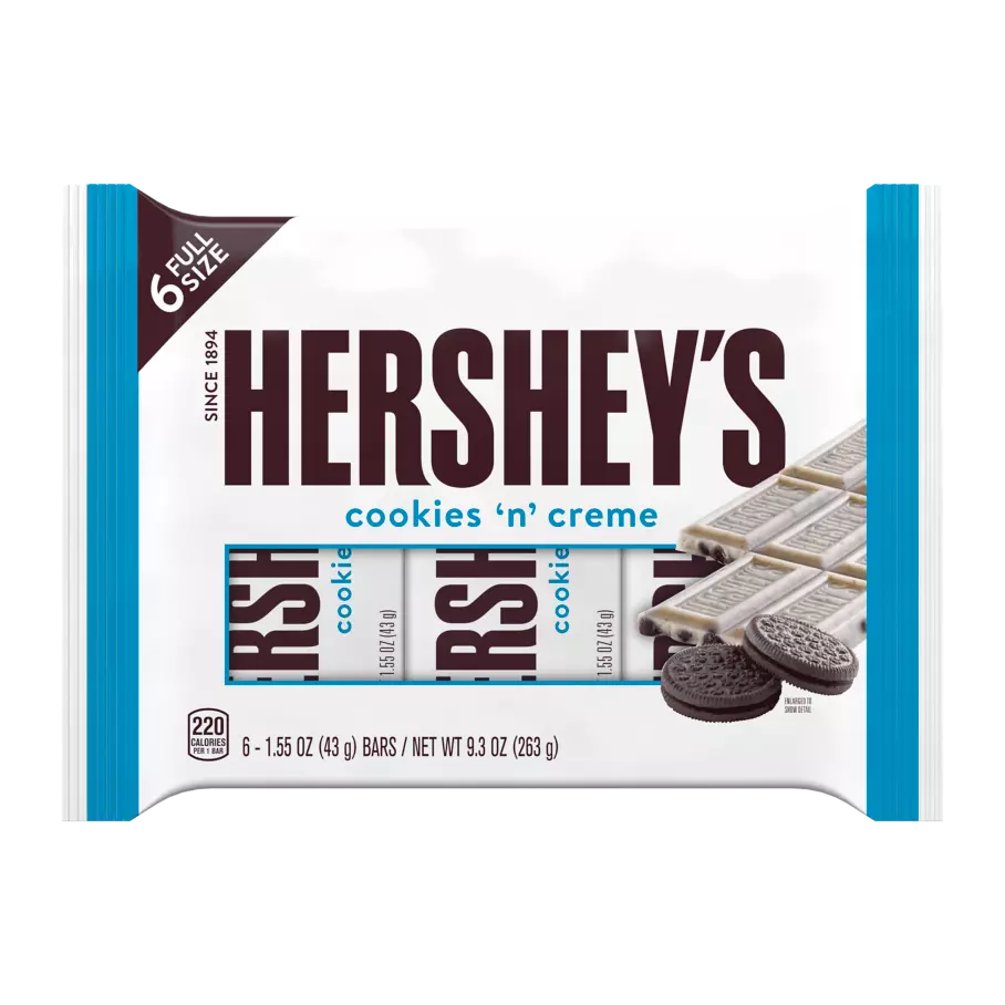 HERSHEY'S Cookies 'N' Creme Candy Bars