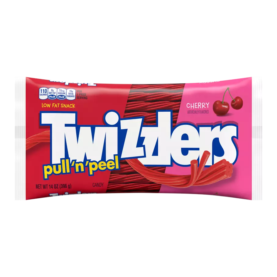 TWIZZLERS PULL 'N' PEEL Cherry Flavored Candy