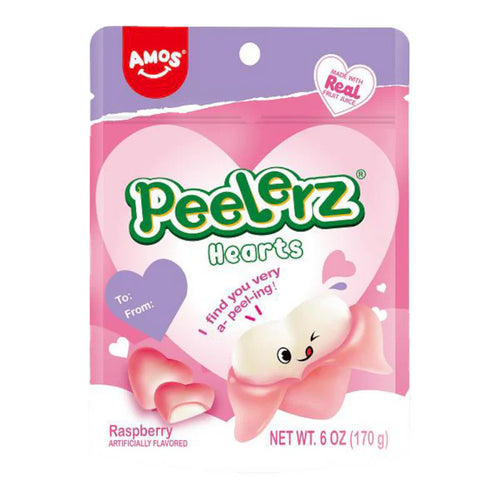 AMOS Peelerz Gummy Harten 24 x 65GR