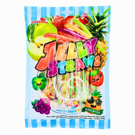 Assorted Jelly Straws – Fruity Jelly Candy 300g (10.58 oz)