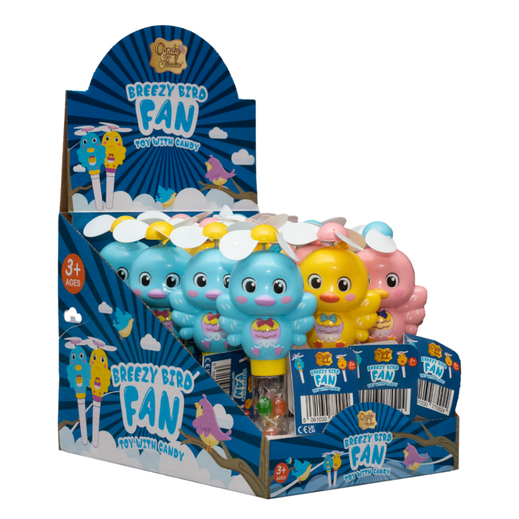 Candy Paradise Breezy Bird Fan Toy With Candy 10g (Halal)