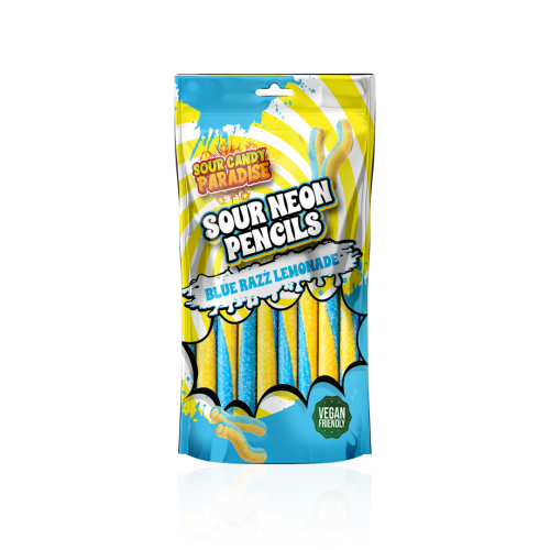 Sour Candy Paradise Sour Neon Blue Razz Lemonade 130g (Halal)