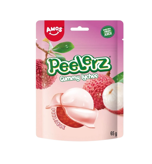 AMOS PEELERZ GUMMY LYCHEE 24 x 65g