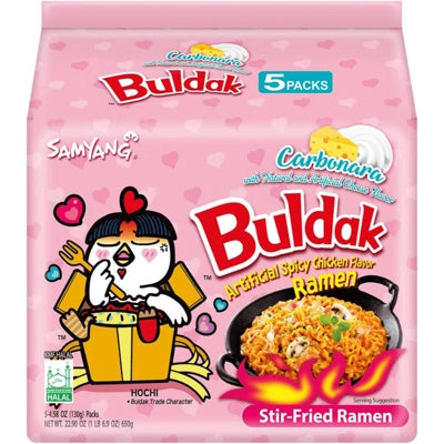 Samyang Buldak Carbonara Ramen 140g – 63 Case Pallet