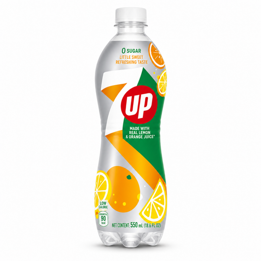 7up Lemon Orange 12x550ml (Import Japan)