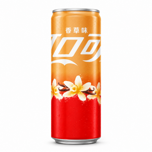 𝗖𝗢𝗖𝗔-𝗖𝗢𝗟𝗔 Frisdrank met vanillesmaak 330ml