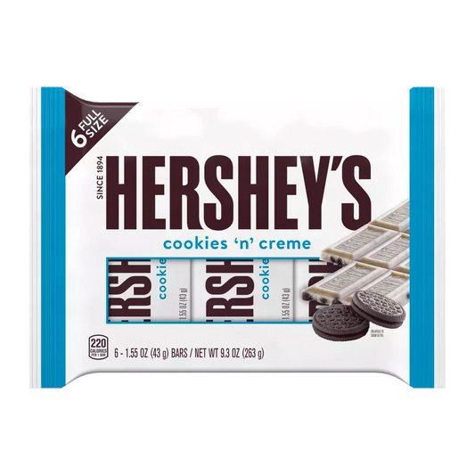 **HERSHEY'S** Cookies 'n' creme candybar