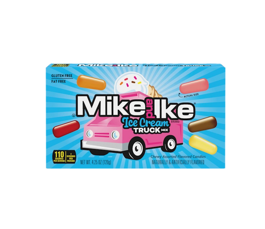 Mike & Ike Ice Cream Truck Mix Candy – 4.25 oz | Fruity & Creamy Chewy Candy